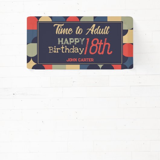 Abstracte Bauhaus-stijl Spandoek (Insitu)