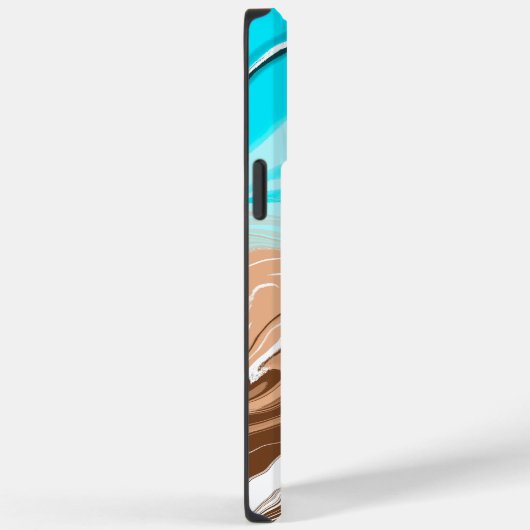 Abstracte Beach Fluid Art Case-Mate iPhone Case (Achterkant / Rechts)