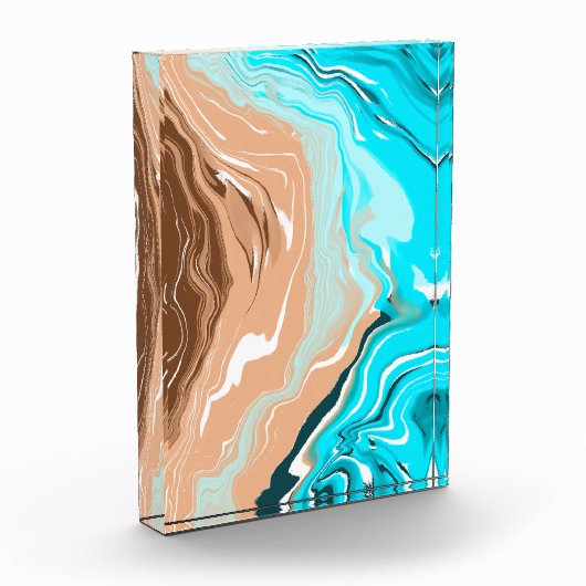 Abstracte Beach Fluid Art Fotoblokken (Links)