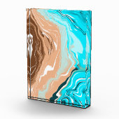 Abstracte Beach Fluid Art Fotoblokken (Rechts)