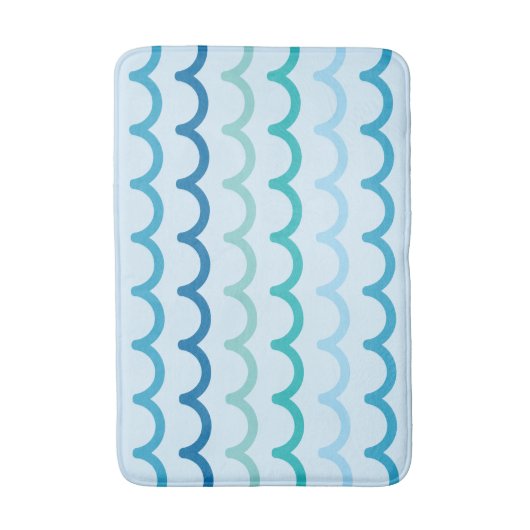 Abstracte Beach Waves Badmat (Voorkant Verticaal)