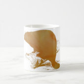 Abstracte beaver Silhouette Koffiemok (Center)