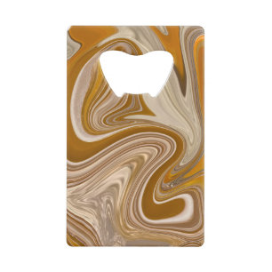 Abstracte Beer Tijd Kredietkaart Flessenopener