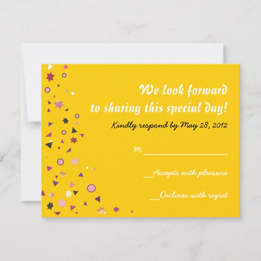 ABSTRACTE BEHANDELING VAN LIFE Bat Mitzvah Uitnodi Kaart (Voorkant)