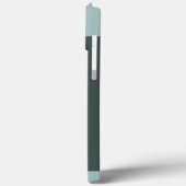 Abstracte beige lichtblauwe fractale kunstspiralen Case-Mate iPhone case (Achterkant / Links)