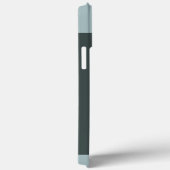 Abstracte beige lichtblauwe fractale kunstspiralen Case-Mate iPhone case (Achterkant / Rechts)