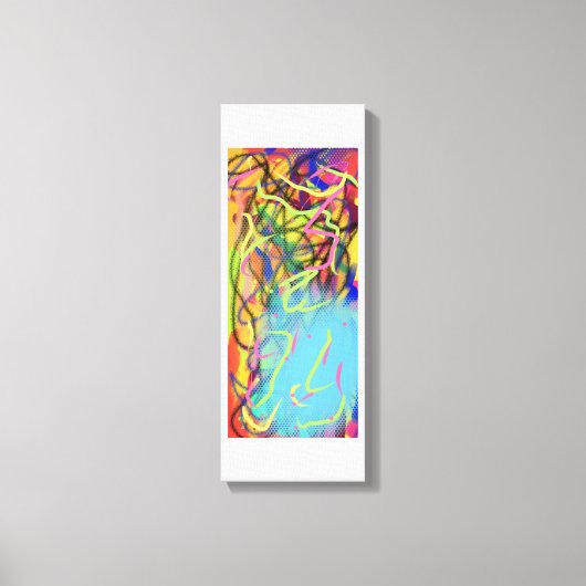 Abstracte bekabeling canvas afdruk (Voorkant)