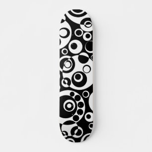 Abstracte bellen 03 - B/W Skateboard