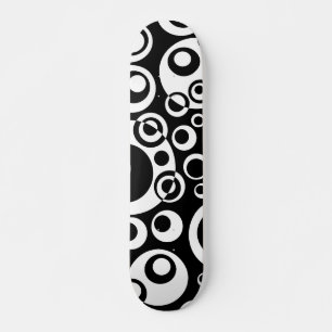 Abstracte bellen 04 - B/W Skateboard