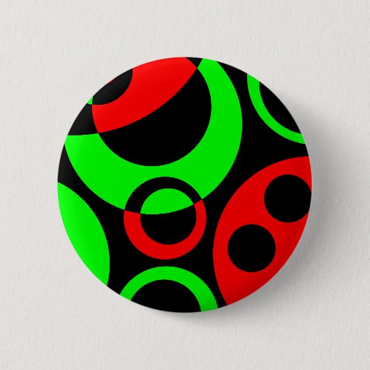 Abstracte bellen 06 ronde button 5,7 cm (Voorkant)