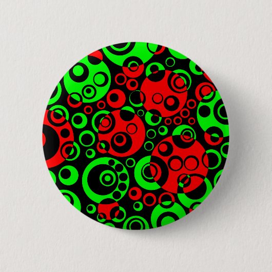 Abstracte bellen 12 ronde button 5,7 cm (Voorkant)