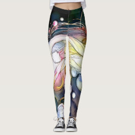 Abstracte belletjes leggings
