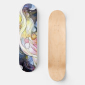 Abstracte belletjes skateboard (Voorkant)