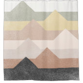 Abstracte bergen douchegordijn (Voorkant)