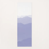 Abstracte bergen Modern Elegant Periwinkle White Yogamat (Voorkant)