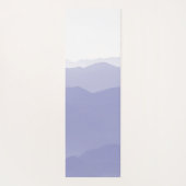 Abstracte bergen Modern Elegant Periwinkle White Yogamat (Achterkant)