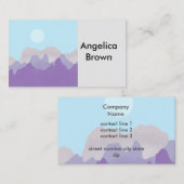 abstracte bergkunst modern design visitekaartje (Voorkant / Achterkant)