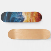 Abstracte bergzonsondergang skateboard (Horizontaal)