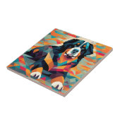 Abstracte Berner berg die ligt Tegeltje (Zijkant)