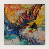 Abstracte beschermengel legpuzzel (Horizontaal)