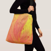 Abstracte betoverde tuin Sinaasappel Crossbody Tas (Dichtbij)