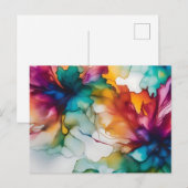 Abstracte beweegbare alcoholinkt briefkaart (Voorkant / Achterkant)