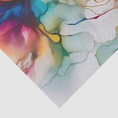 Abstracte beweegbare alcoholinkt tissuepapier (Detail)