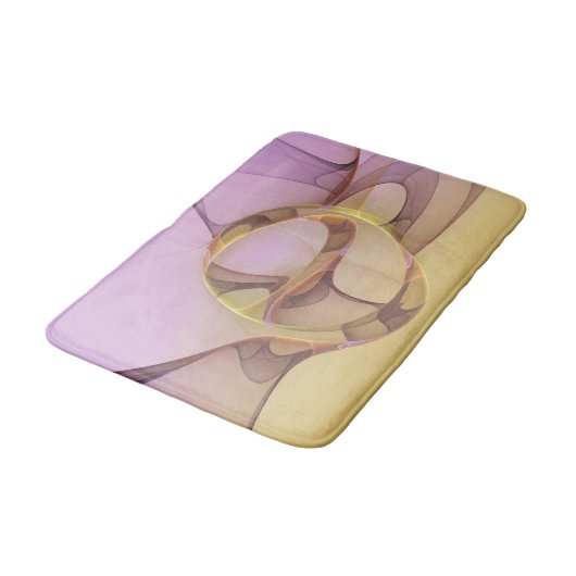 Abstracte bewegingen Modern roze Golden Fractal Ar Badmat (Gekanteld)