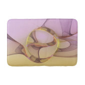 Abstracte bewegingen Modern roze Golden Fractal Ar Badmat (Voorkant)
