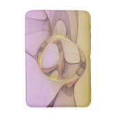 Abstracte bewegingen Modern roze Golden Fractal Ar Badmat (Voorkant Verticaal)