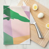 abstracte bil theedoek (Quarter Fold)