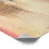 Abstracte Bird Migration Art Poster - kleurrijke m (Hoek)