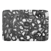 Abstracte Black White agates geode Badmat (Voorkant)