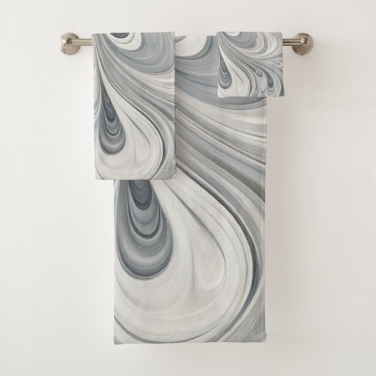 Abstracte bladeren 2 badhanddoeken bad handdoek (Insitu)