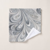 Abstracte bladeren 2 badhanddoeken bad handdoek (Wasdoekje)