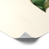 Abstracte bladeren Waterverf 3:2 Poster (Hoek)