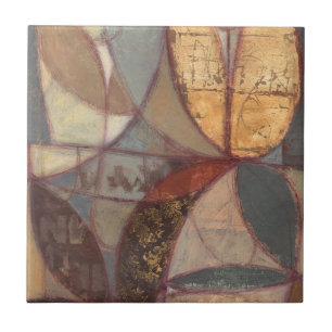 Abstracte bladschilderij van Floral door Norman Wy Tegeltje