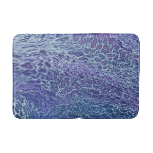 Abstracte blauw- en violetzout badmat