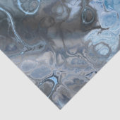 Abstracte blauw & grijs marmeren ijsvloeistof text tissuepapier (Detail)