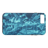 Abstracte blauw water rimpelingen Case-Mate iPhone case (Achterkant (Horizontaal))