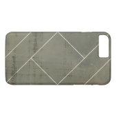 Abstracte blauwdruk met geometrische vormen Case-Mate iPhone case (Achterkant (Horizontaal))