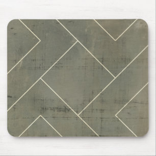 Abstracte blauwdruk met geometrische vormen muismat