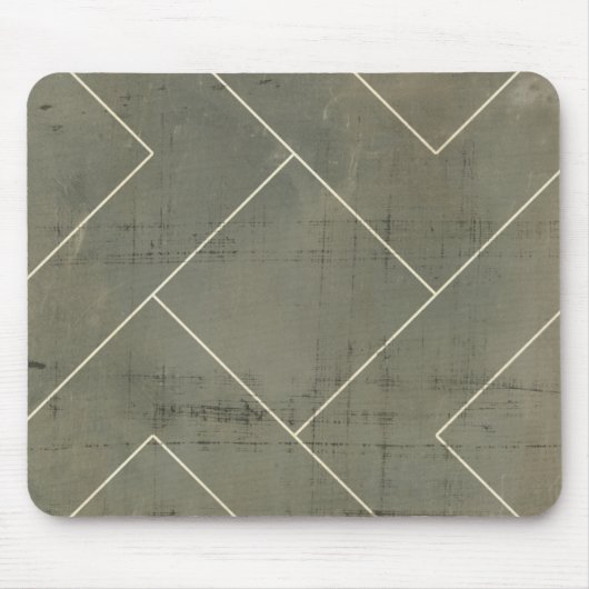 Abstracte blauwdruk met geometrische vormen muismat (Voorkant)