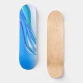 Abstracte blauwe achtergrondbanner skateboard (Voorkant)