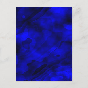 Abstracte Blauwe Aquarel Verf Briefkaart