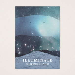 Abstracte blauwe bergen die Kaarten voor beeldsche Visitekaartje