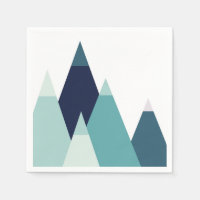 Abstracte blauwe bergen. Marine moderne geometrisc