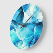 Abstracte blauwe beweging: fractale compositie. grote klok (Hoek)