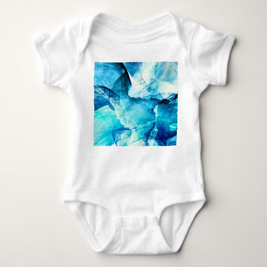 Abstracte blauwe beweging: fractale compositie. romper (Voorkant)