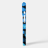 Abstracte Blauwe Bloemen Case-Mate iPhone Case (Achterkant / Links)